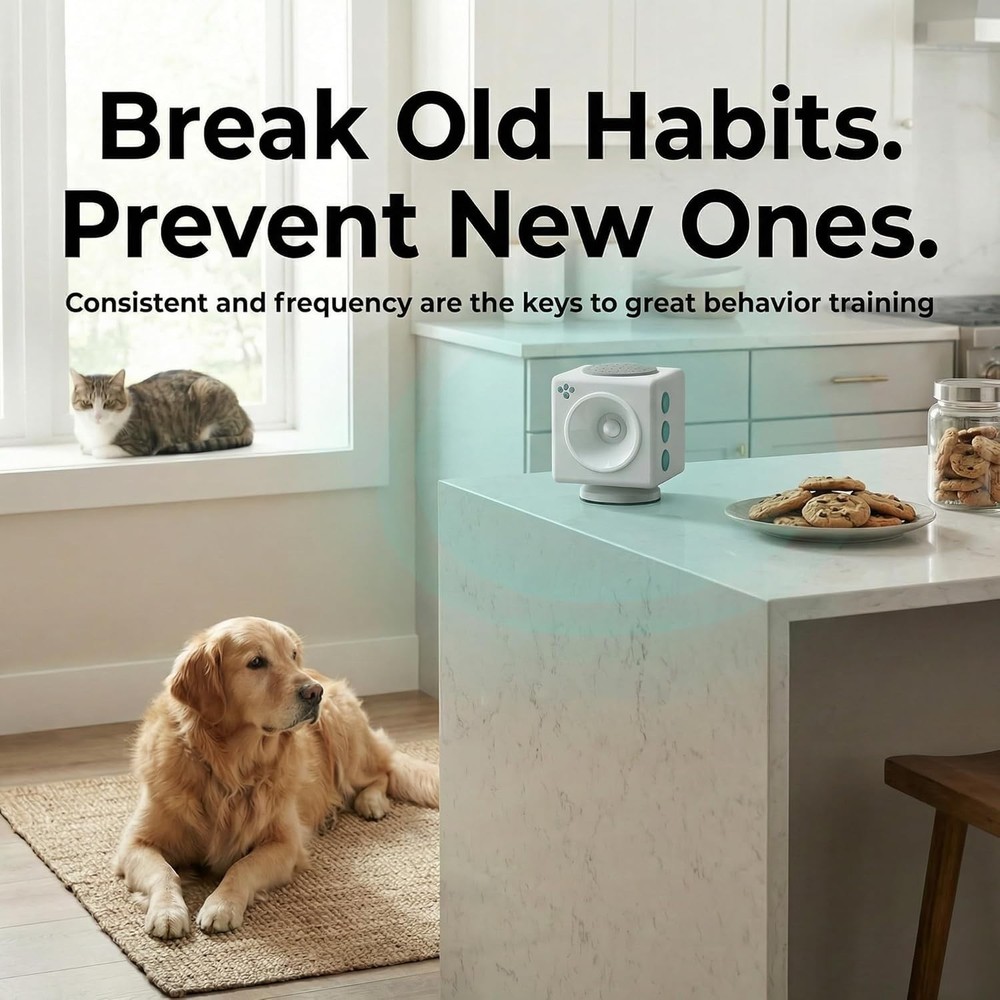 Pet Training Device for Immediate Behavior Control – Motion-Activated Voice G...