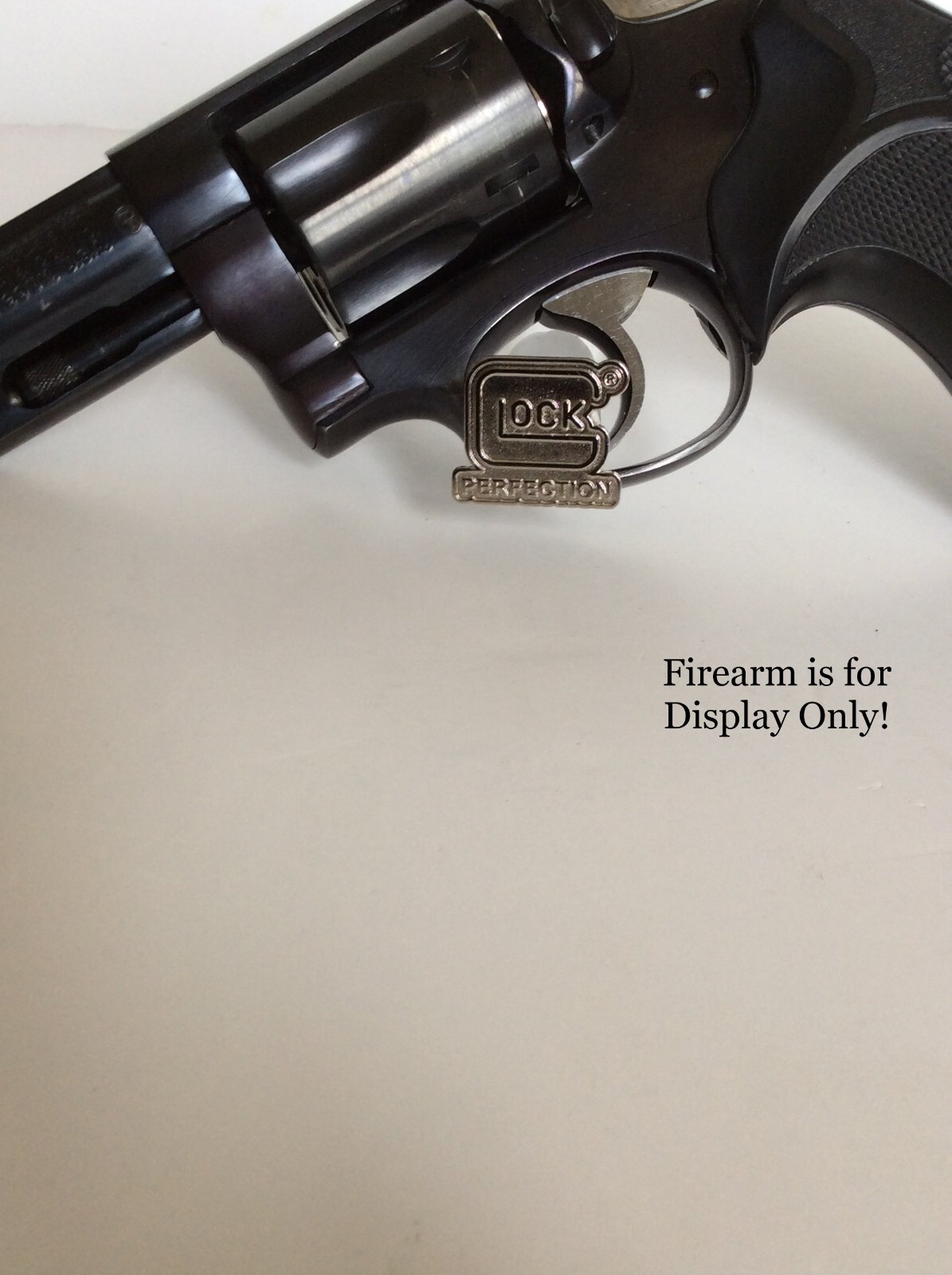 Handgun Firearm Gun Safe Shelf Display Rod - GLOCK Chrome 7/8" by 1" Topper