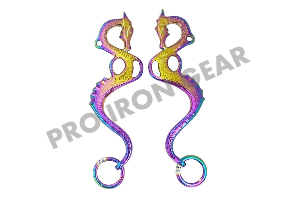 RAINBOW DRAGO Hackamore Replacement Cheeks Bitless Horse Bit English Western