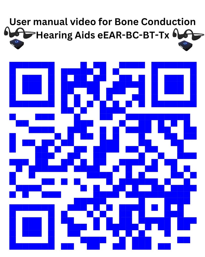 Bone Conduction Hearing Aid With Remote Sound Transmitter/Microphone. 2 In One