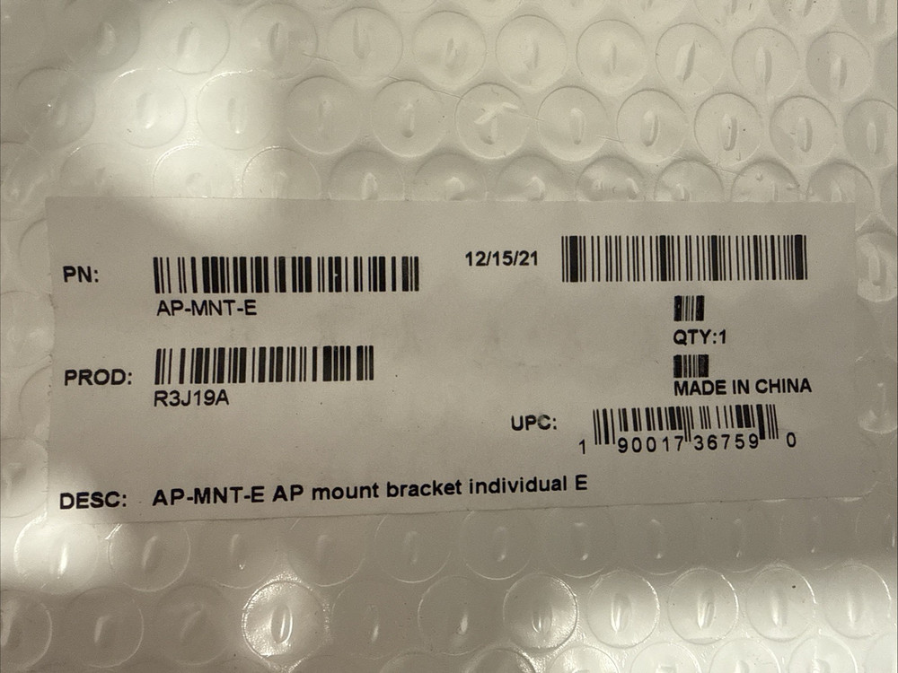 HP Aruba Mounting Bracket Type "E" for Wireless Access Point R3J19A