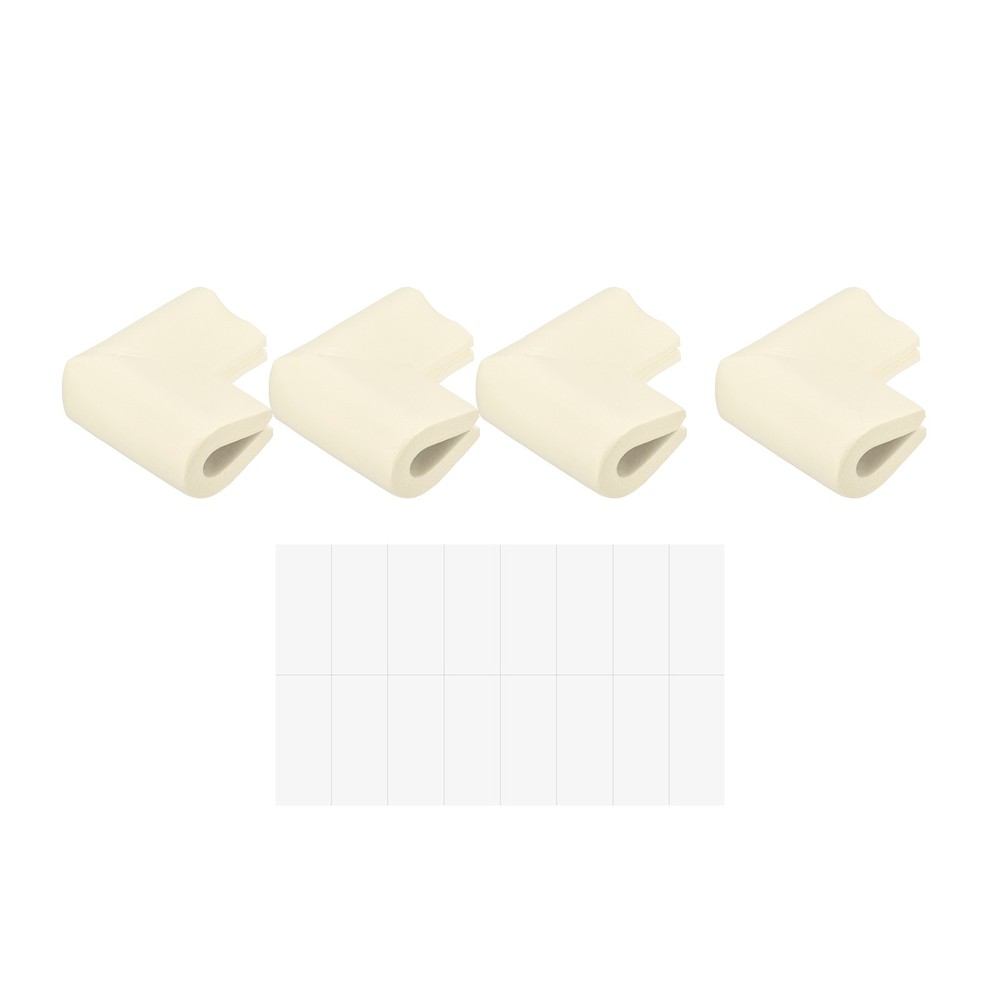 Corner Guards Edge Protectors, 12Pack U Shape, 2.16"x1.38"x0.315", White
