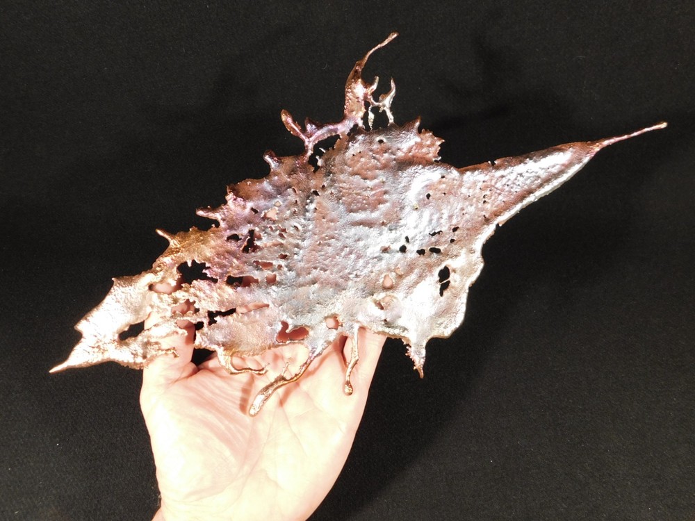 Big! Bright Solid Solid COPPER Splash ART Sculpture Arizona 161gr