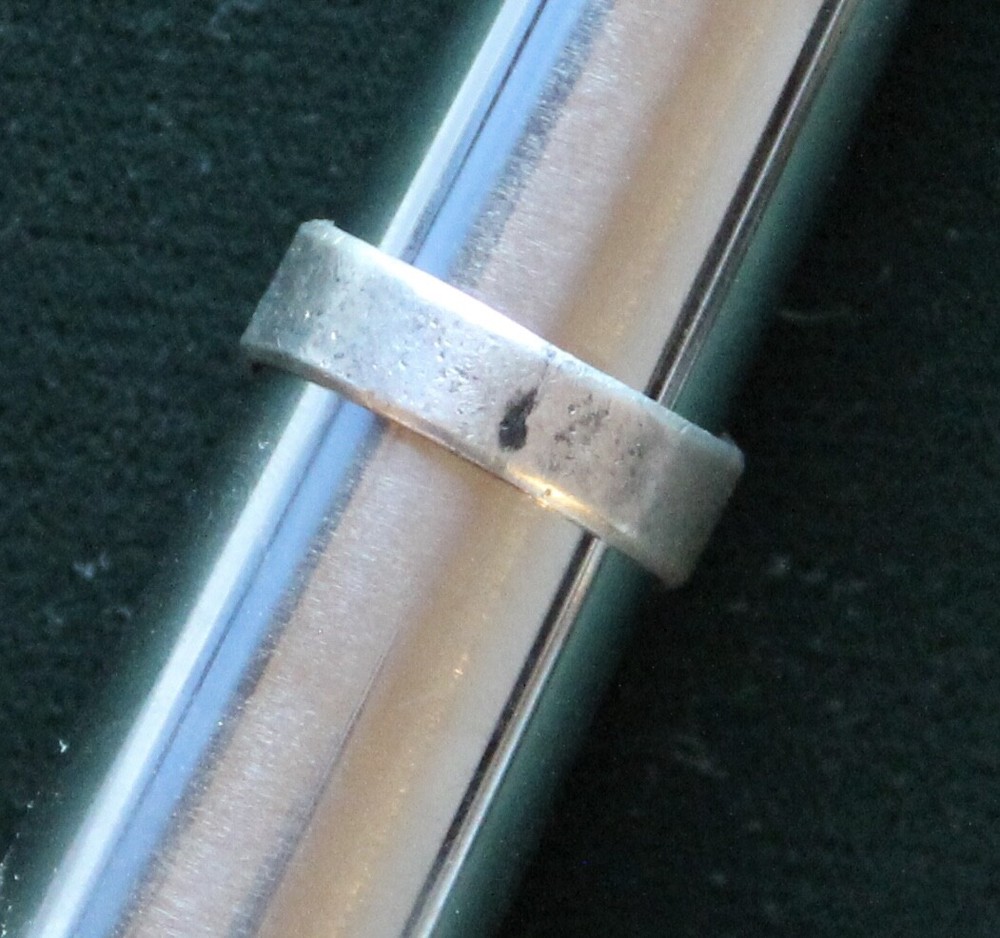 U.S. Occupation Forces 1946 Japan Silver Ring Mt. Fuji & Lotus Blossom Sz. 10.5