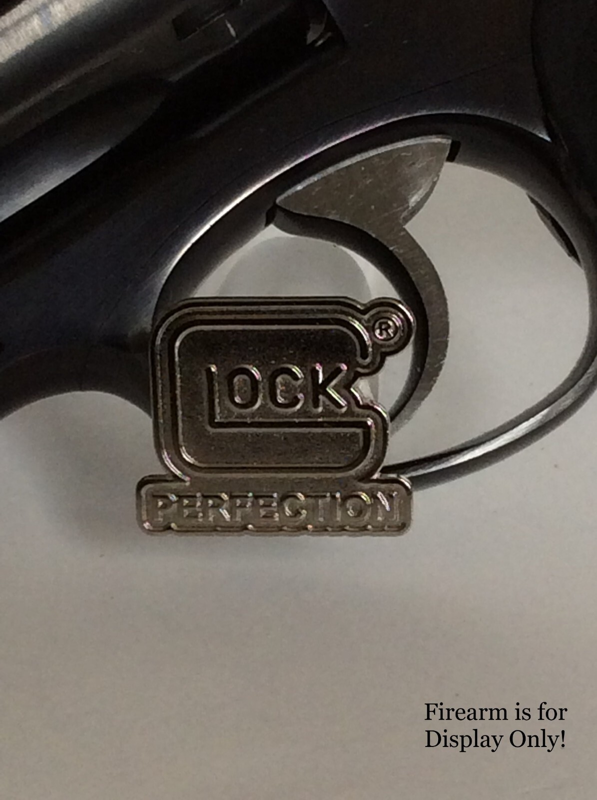 Handgun Firearm Gun Safe Shelf Display Rod - GLOCK Chrome 7/8" by 1" Topper