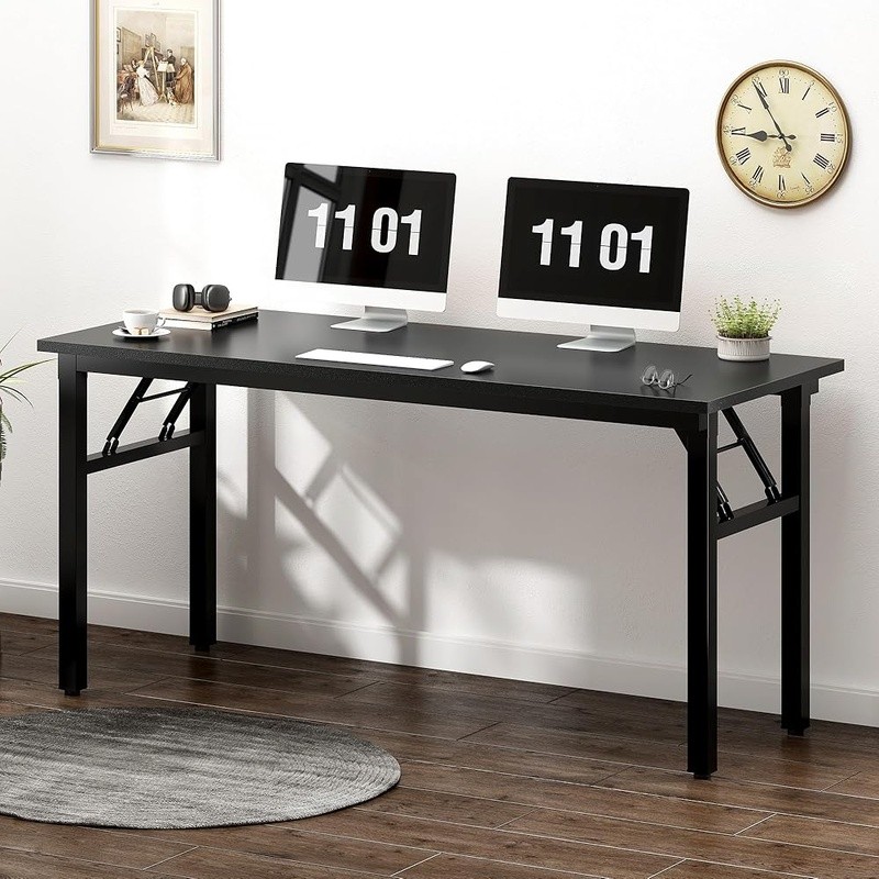 Foldable Computer Desk Space Saving Writing Desk Home Office Study Room New