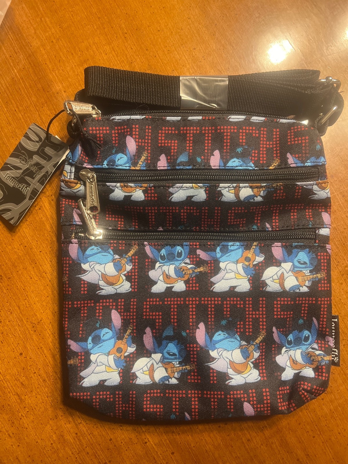 Disney Lounge fly Stitch Elvis Crossbody Bag - NEW