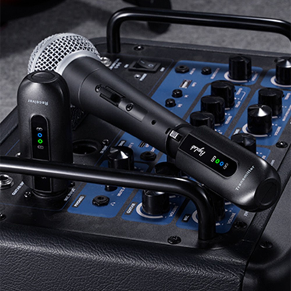 POGOLAB Wireless Microphone Transmitter Receiver System Plug On XLR Charging Box