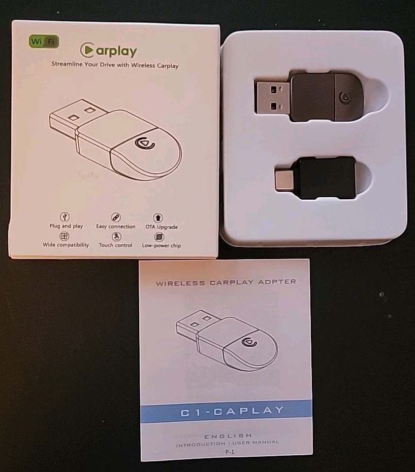 Wireless CarPlay Adapter & Android Auto Wireless Adapter, Plug & Play