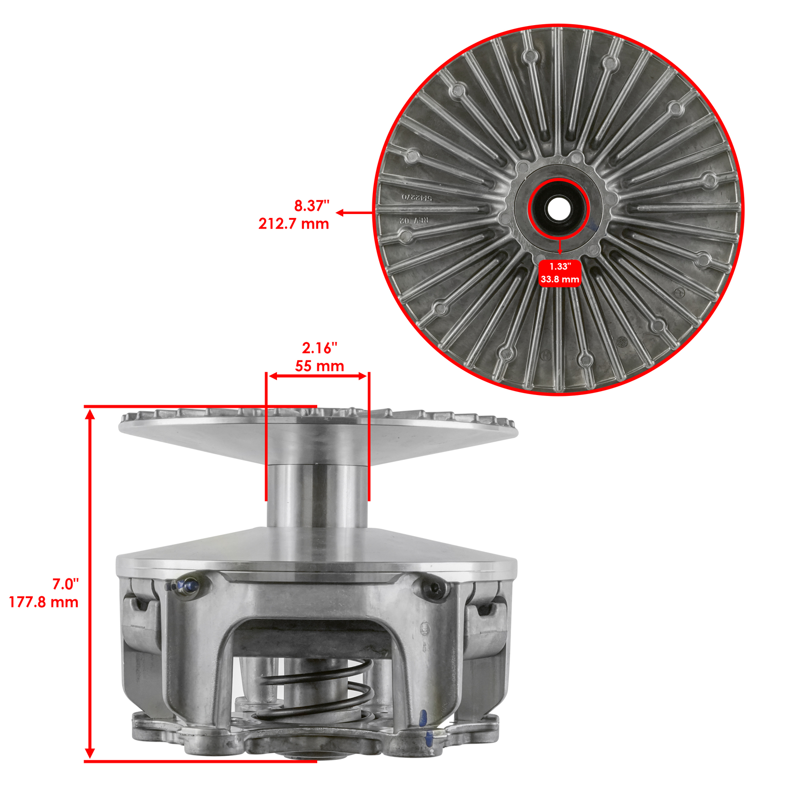 Primary Drive Clutch & Bolt For Polaris RZR Pro R / RZR Pro R 4 2022-2025