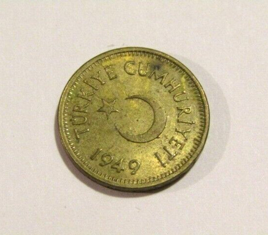 Turkey 1949 10 Kurus Coin
