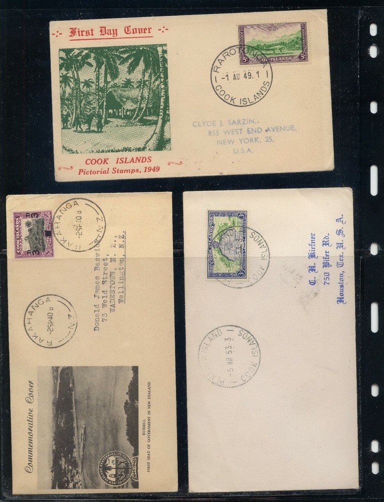 Cook Islands   3  nice  covers