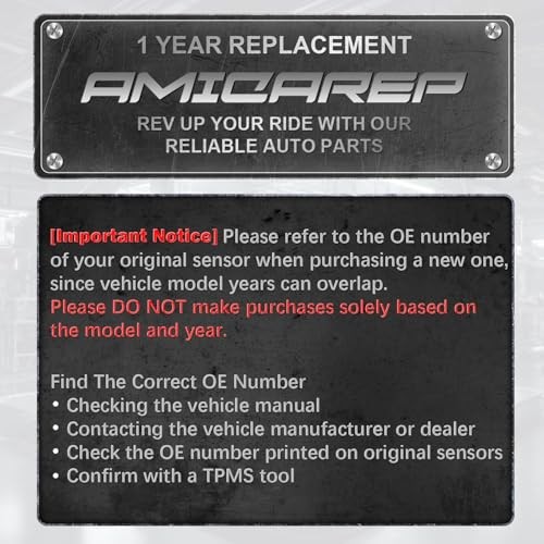 TPMS Tire Pressure Sensors 433MHz Programmed TPMS Sensor Compatible with