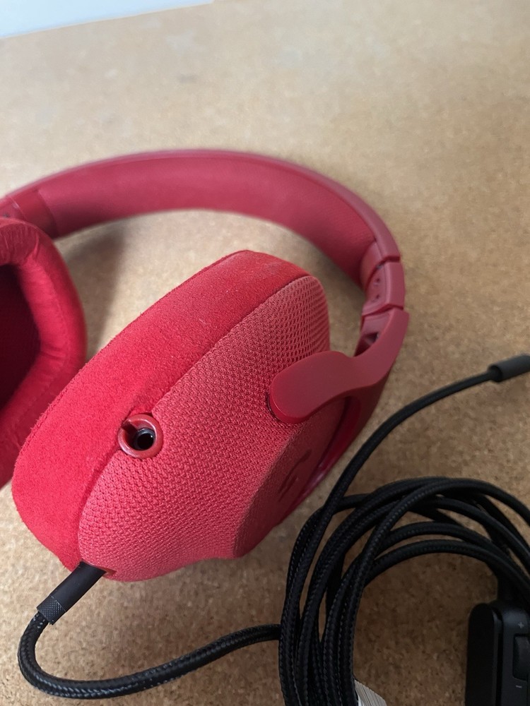 Logitech G433 Red Headband Headset And Cable Only
