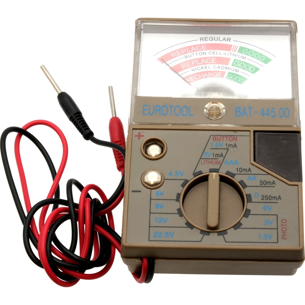 2 Battery Testers For Watches, Calculators & Camera Batteries