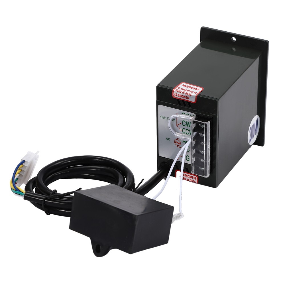 110V 200W Adjustable Speed Reversible AC Gear Reduction Motor with Controller