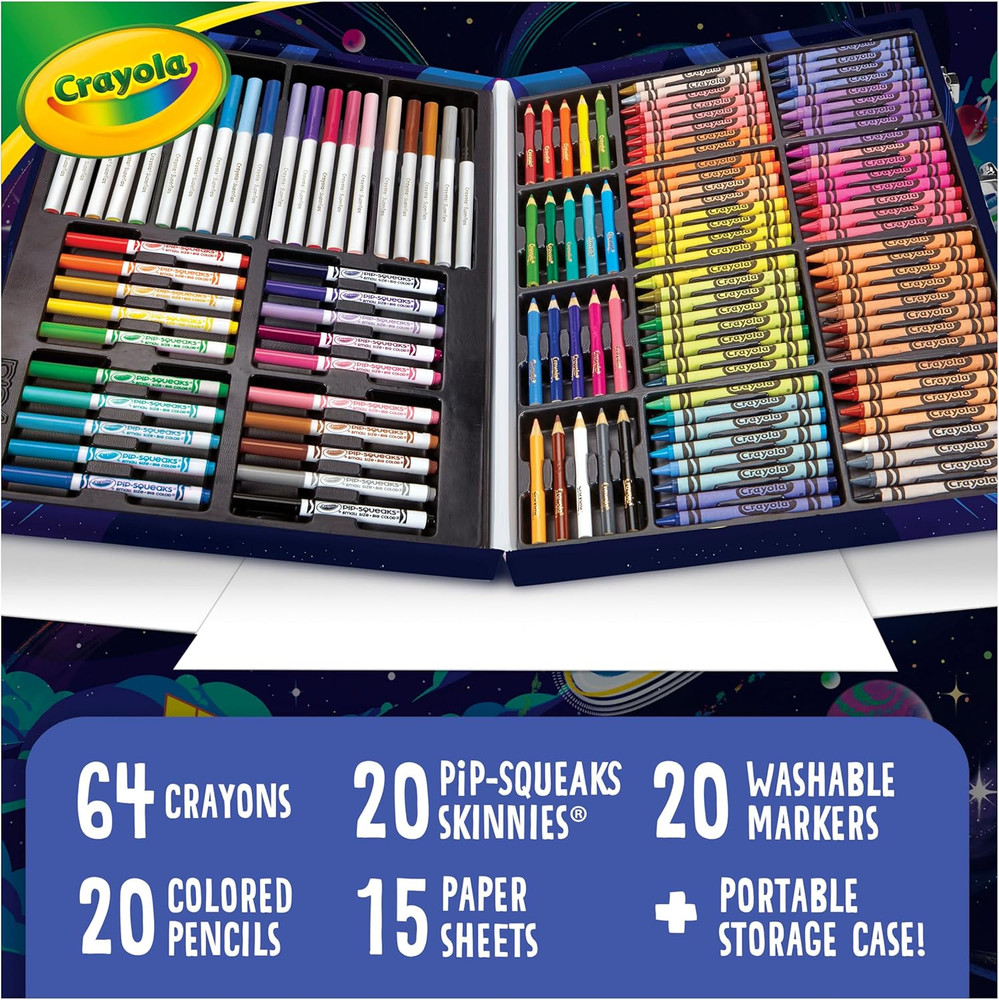 Inspiration Art Case Space Coloring Set (140Pcs), Essential Easter Basket Stuffe