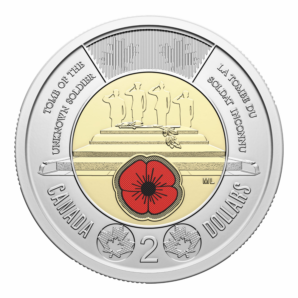 2025 Canada $2 Honoring Canada's Unknown Soldier Special Wrap Roll Box Set
