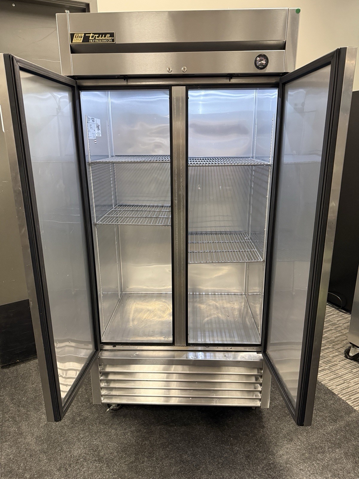 True (T-35) Two Section Stainless Steel Reach In Refrigerator