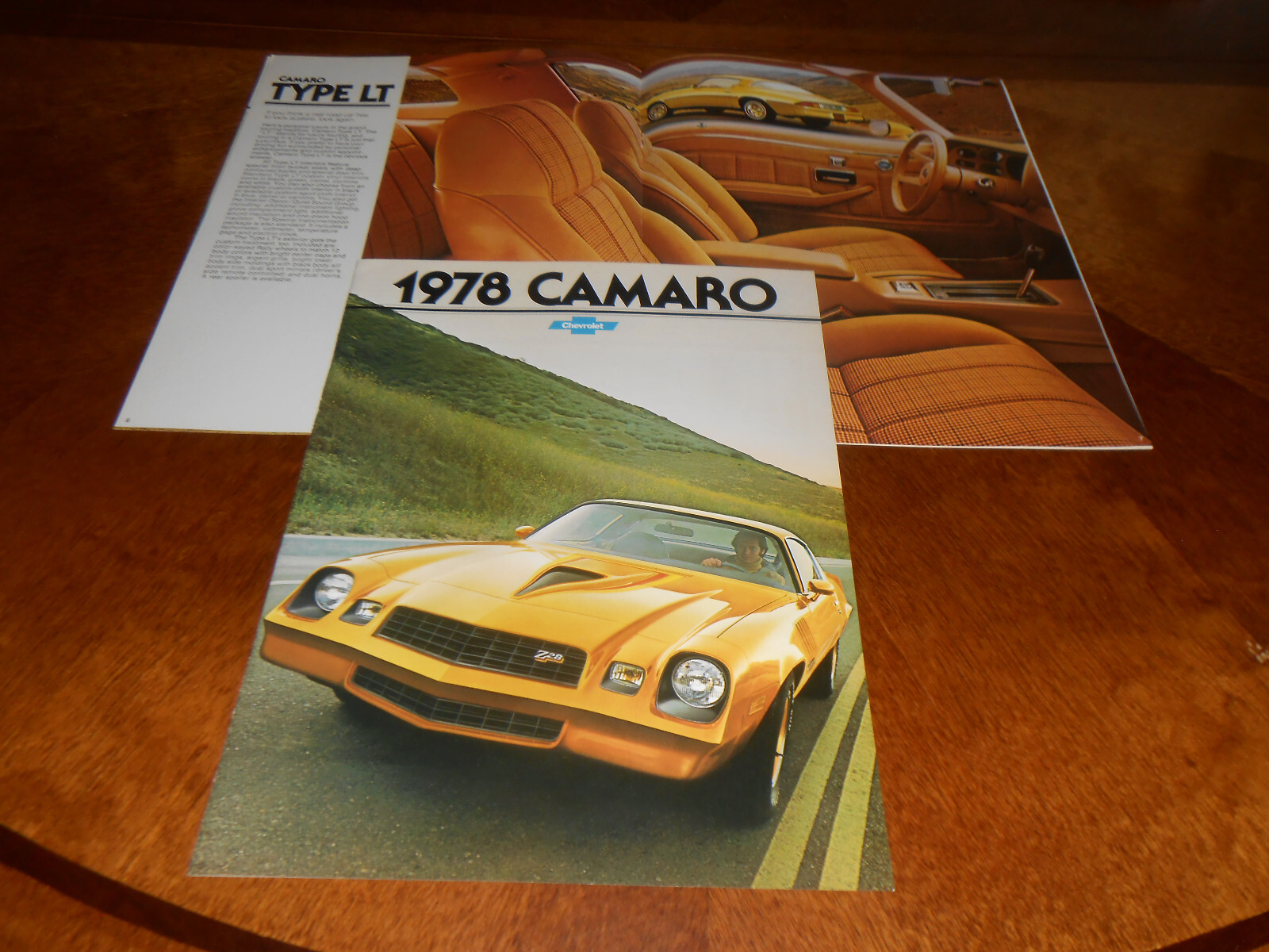 1978 CHEVROLET CAMARO ORIGINAL 12 Page BROCHURE / '78 CHEVY LT, Z28 & RS CATALOG