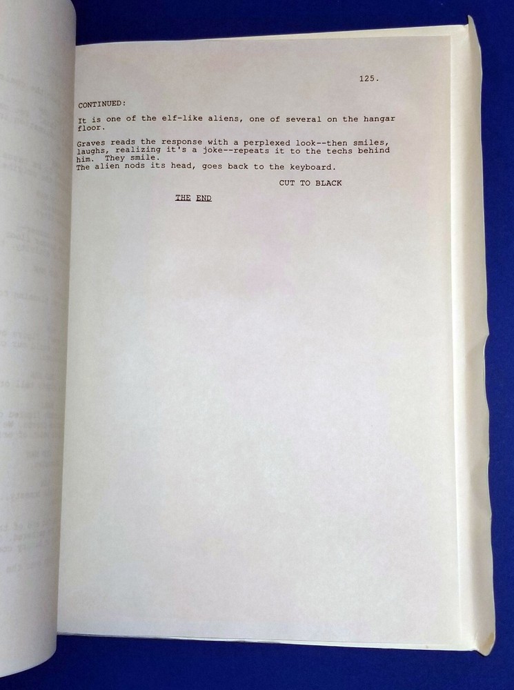 PUPPET MASTERS original script DONALD SUTHERLAND JULIE WINTER 1994 sci fi aliens