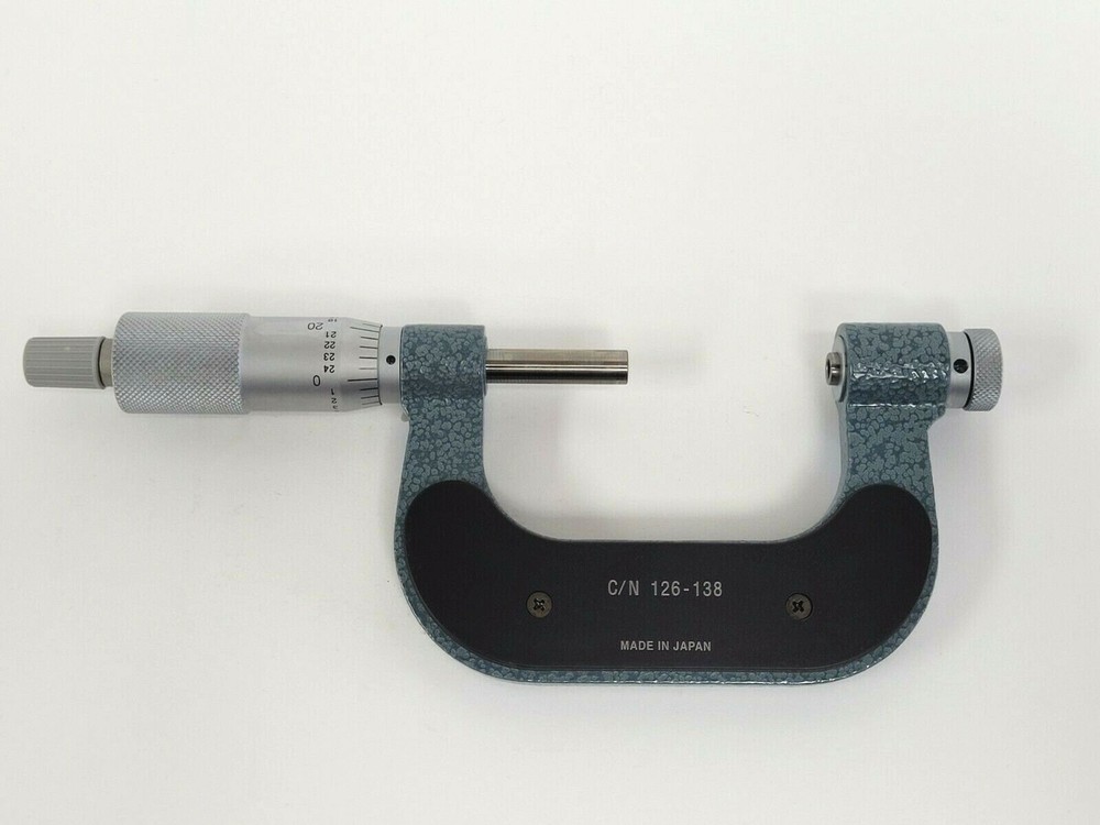 1-2" SCREW THREAD MICROMETER NO ANVILS MITUTOYO 126-138