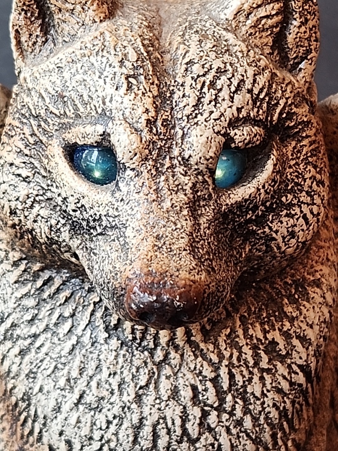 Windstone Editions Winged Spirit Wolf Candle Lamp Statue Pena Gargoyle READ