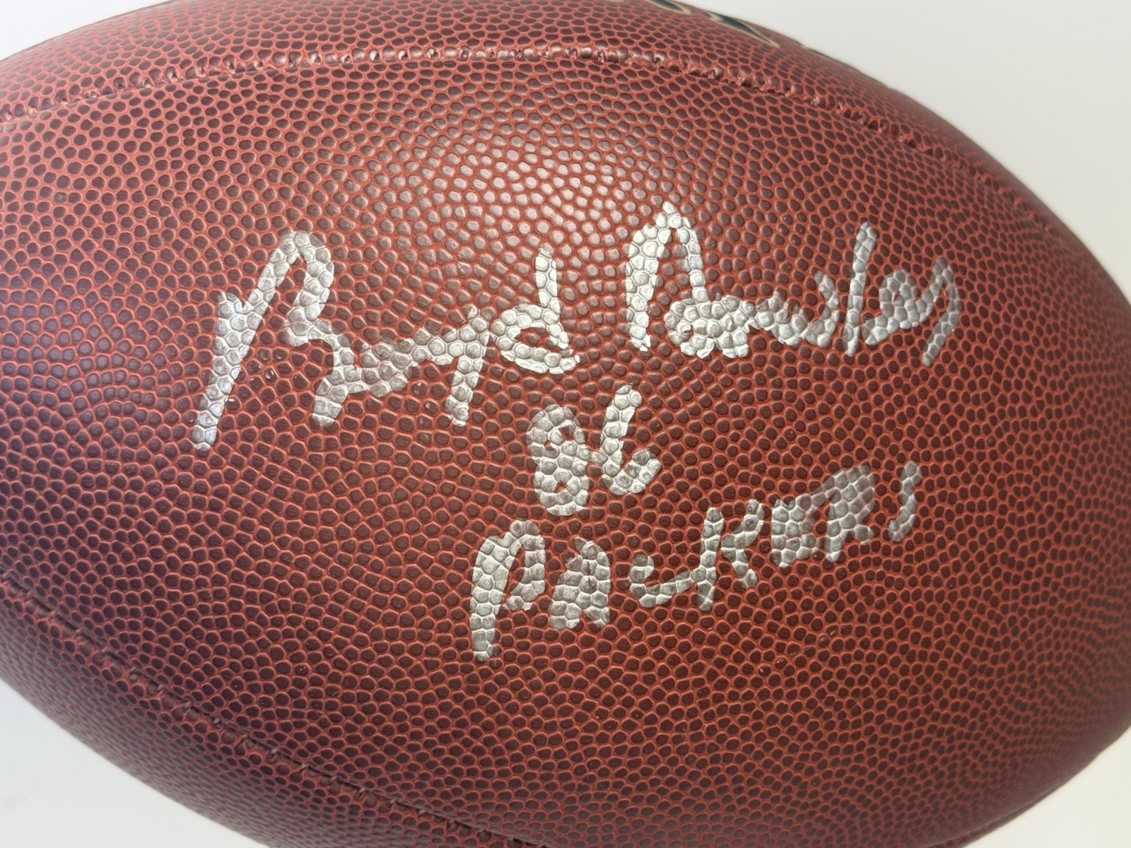 Boyd Dowler Signed NFL Football Green Bay Packers Wilson Ball