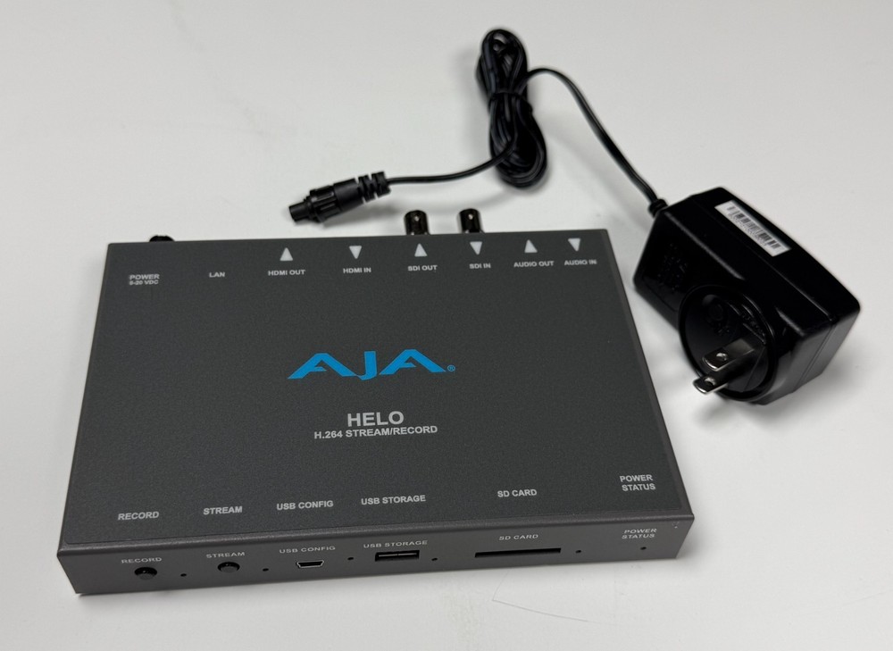 AJA HELO RTMP Encoder & H.264 Recorder