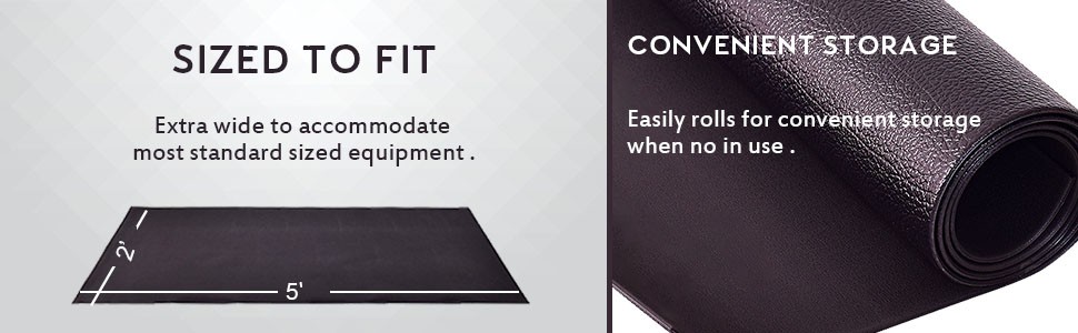 PVC , High Density Folding Floor Protector for Treadmill