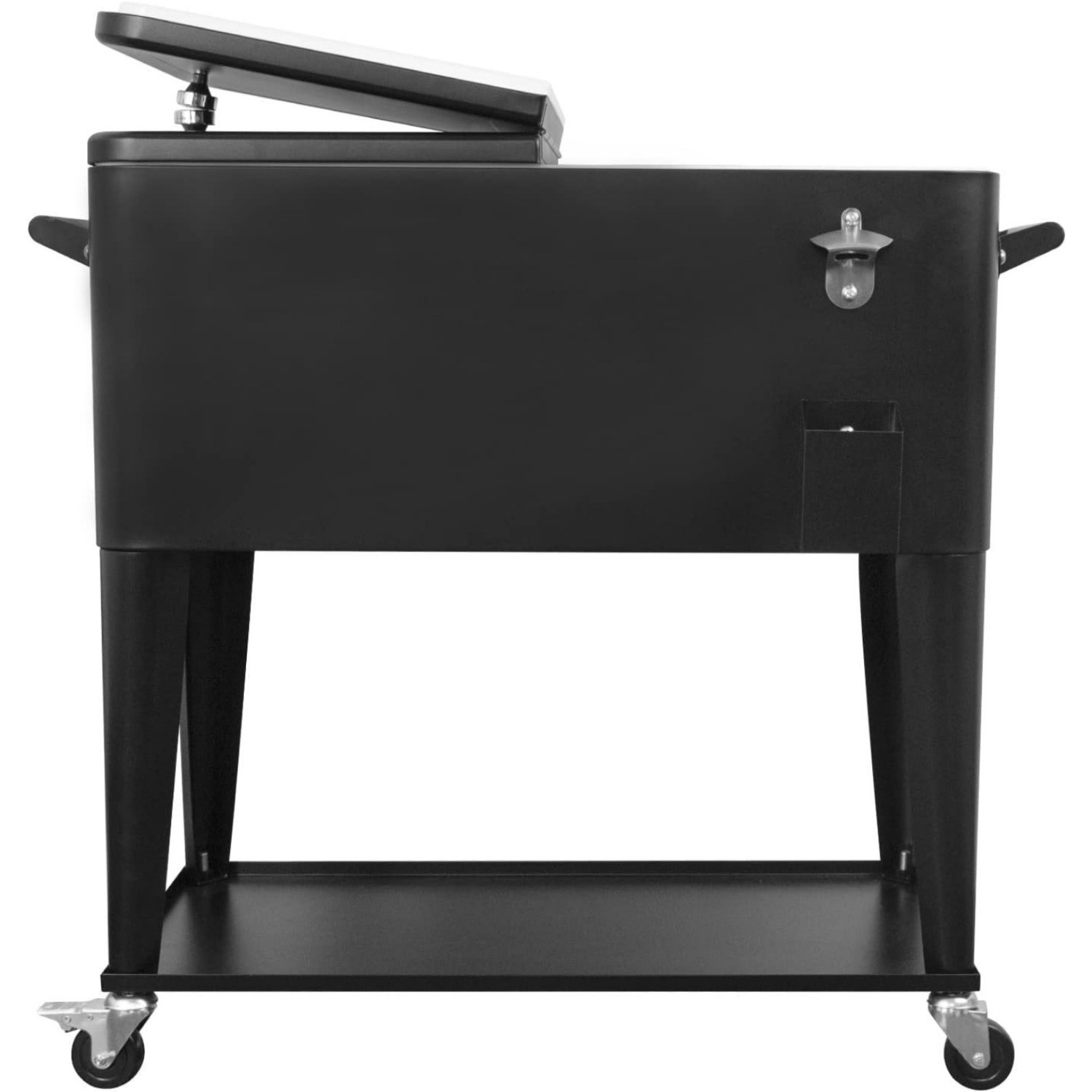 Nattork Portable Rolling Cooler Cart 80 Quart Ice Chest Trolley Outdoor Beverage