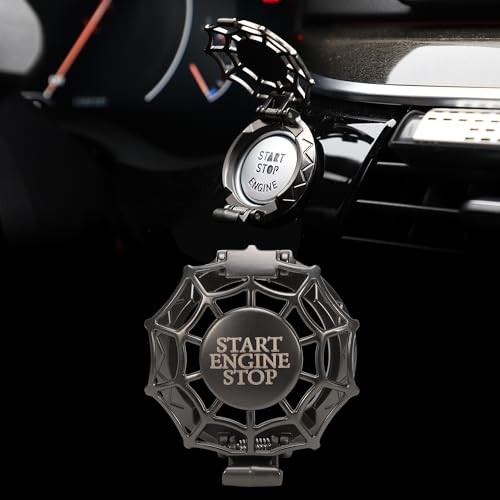Car Push Start Button Cover Universal for Car Motorcycle Press Engine Black