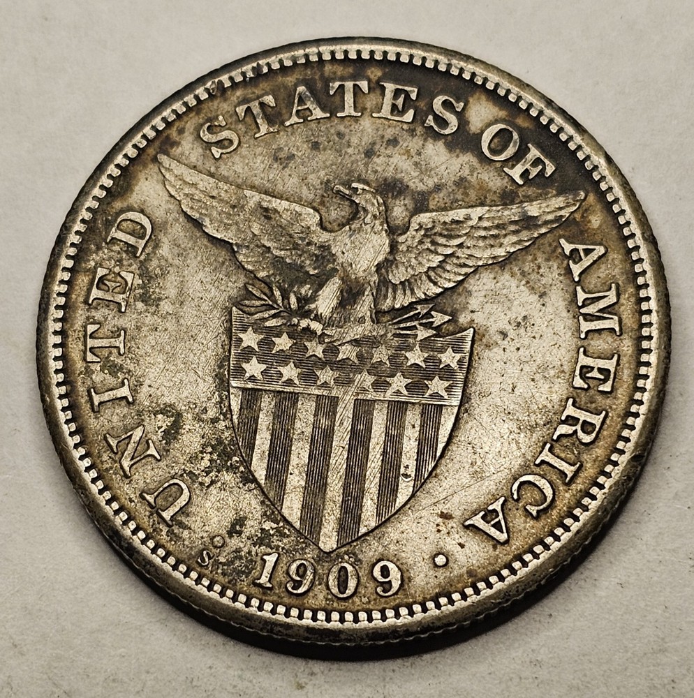 PHILIPINAS 1 PISO 1909 SILVER