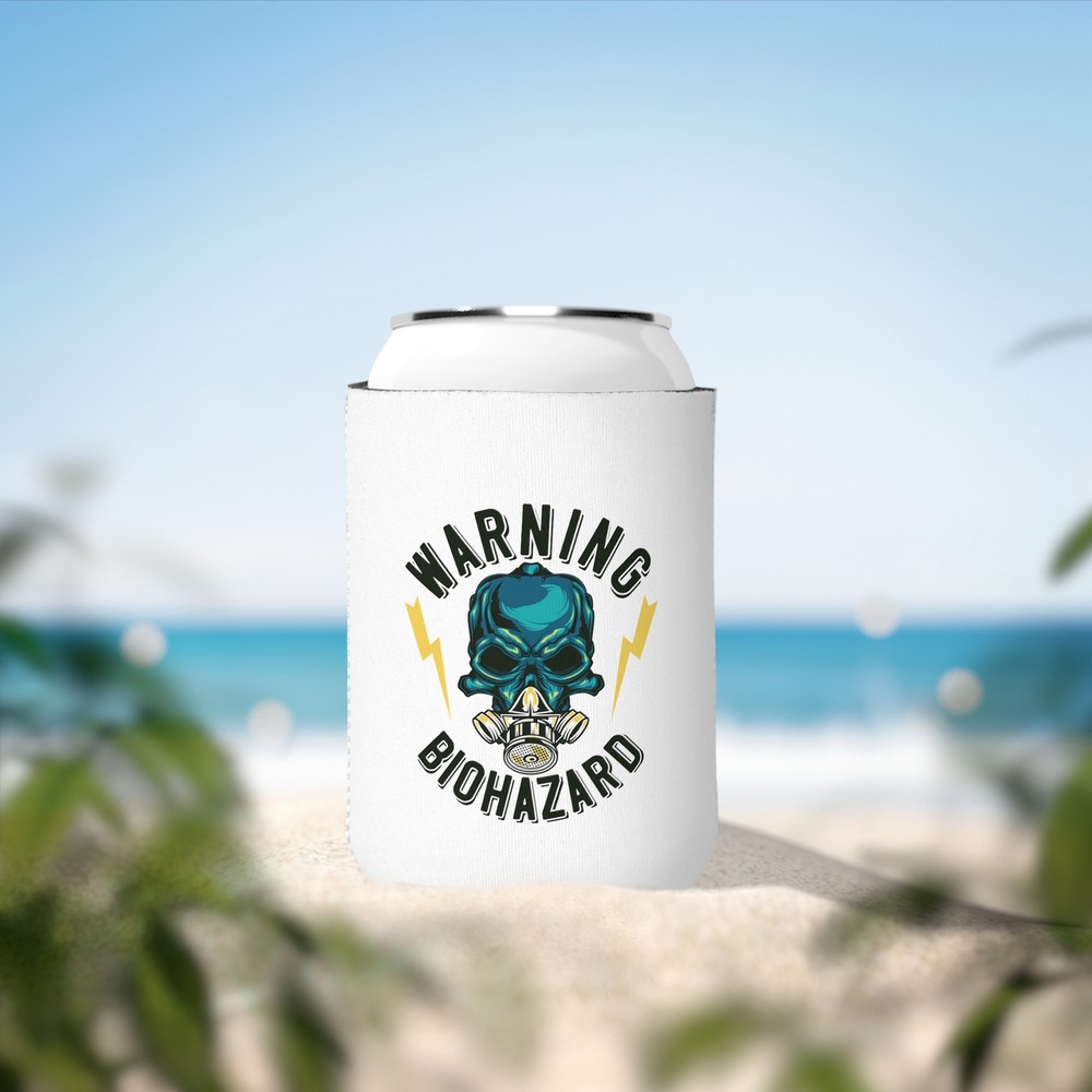 Warning Biohazard - Can Cooler Sleeve