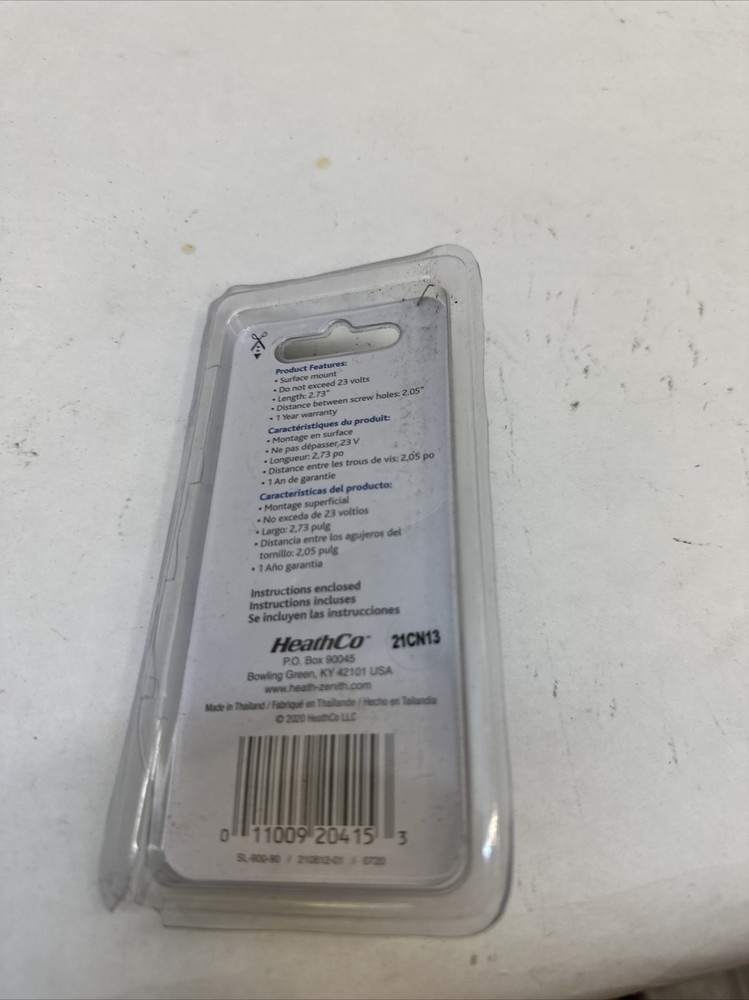 Heath Zenith Black Plastic Wired Pushbutton Doorbell