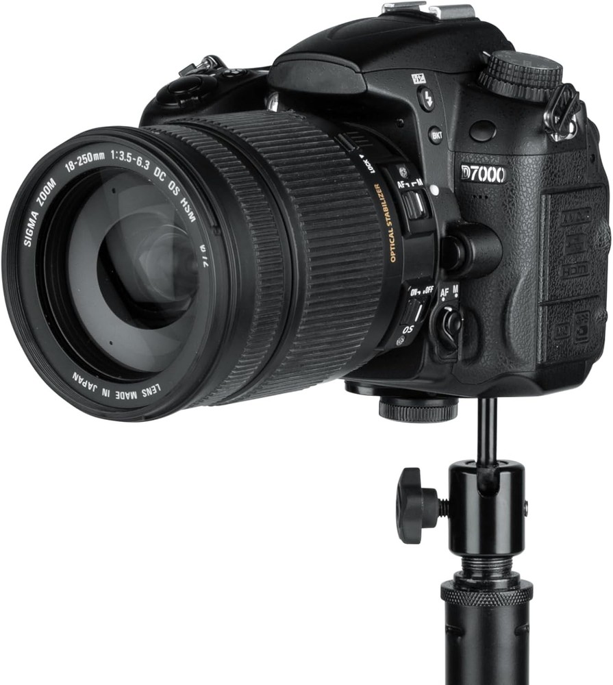 Gator Frameworks Camera Mount Mic Stand Adapter with Ball-and-Socket Black