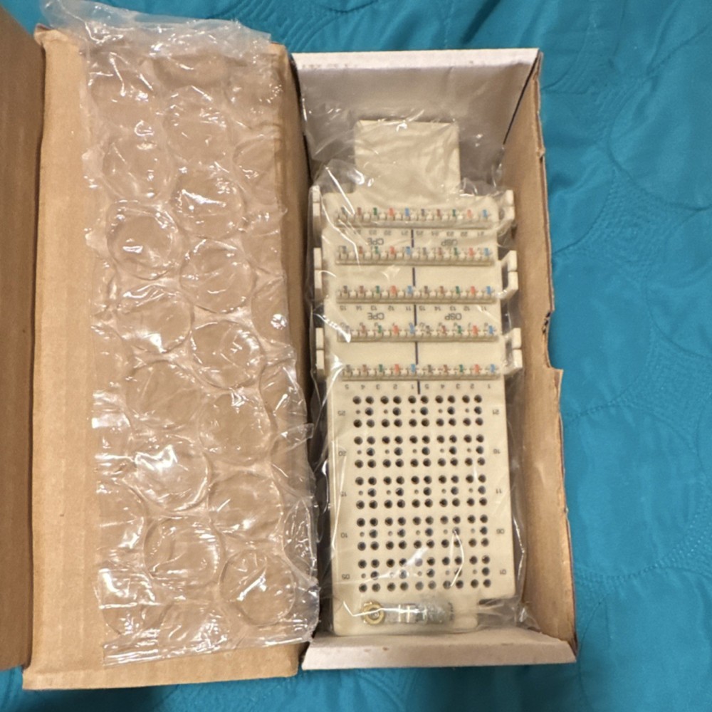 Telecom Punch-Down Terminal Block with Mounting Plate and Instructions