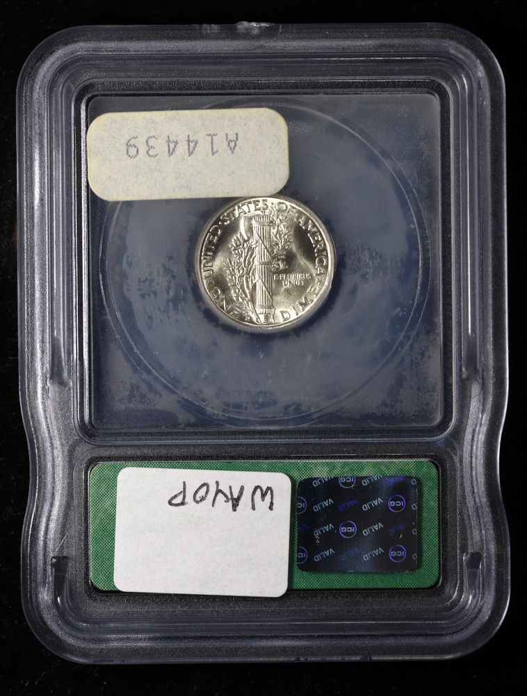 1939-D Mercury Dime 10C ICG MS67 FB