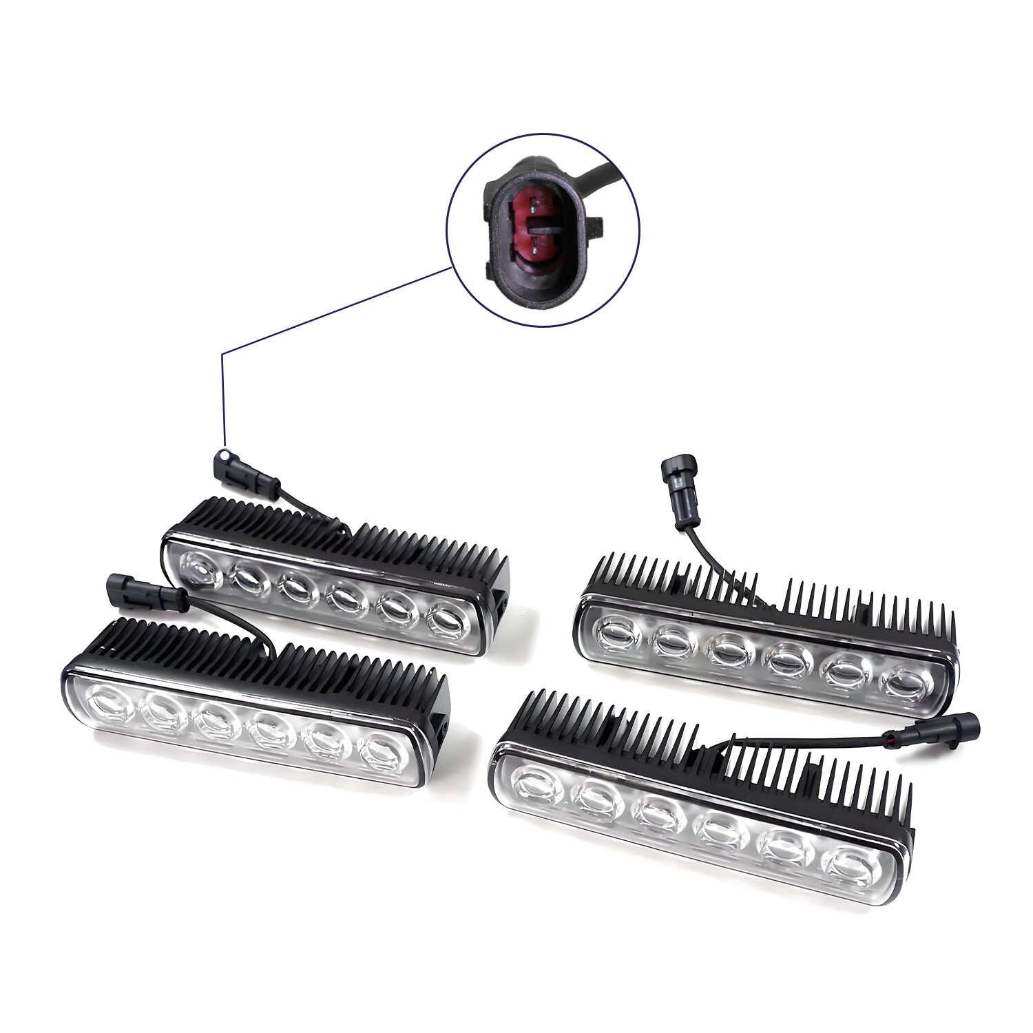 Roof Top Light Bar LED For 2020-2024 Land Rover Defender 90 110 130 Gloss Black