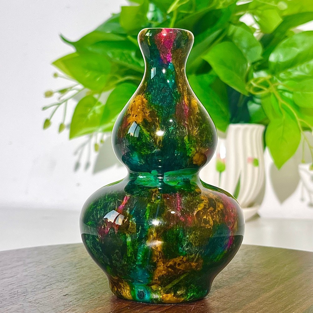 1.67LB Colorful Beautiful Gourd Shaped Series Decorative Specimen