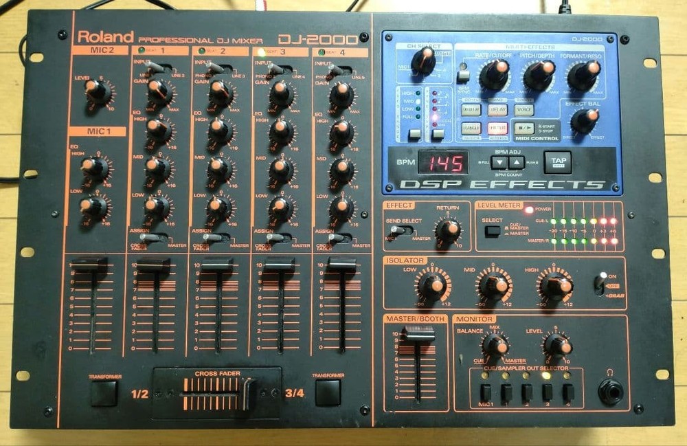 Roland DJ-2000 DJ Mixer Tested Working