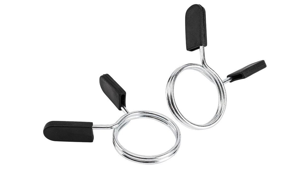 2″ Olympic Barbell Collars 2 Pack Weight Plate Clips Spring Locking