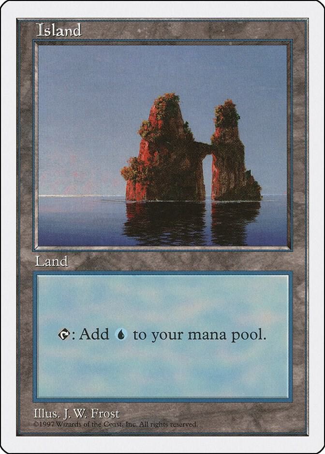 20 Basic Land #436 - SAME ART - Island - 5th Edition (Fifth) - Magic MTG FTG