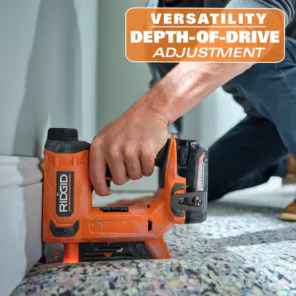 RIDGID Narrow Crown Stapler 3/8 18V Brushless Cordless TOOL ONLY R09897B