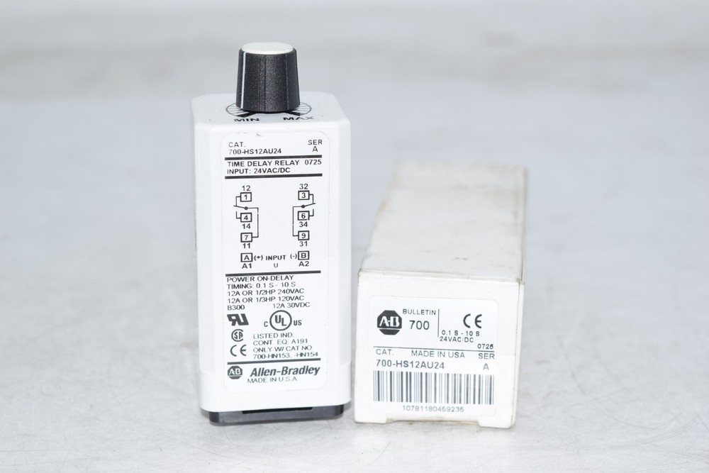 NEW Allen Bradley 700-HS12AU24 Time Delay Relay