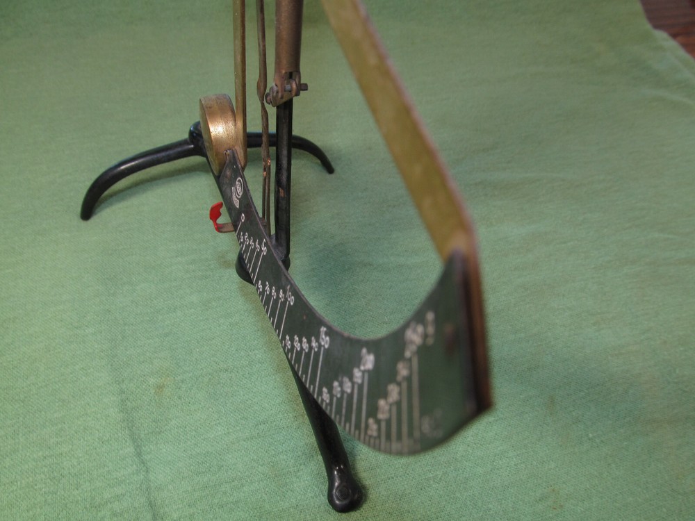 Model "Concav" Qadrant Letter Scale made by Ph. J. Maul, Germany - Missing Tray
