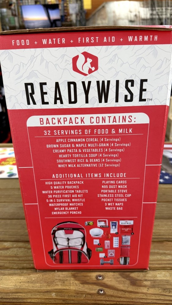 Readywise Emergency Survival Backpack 64 pc New