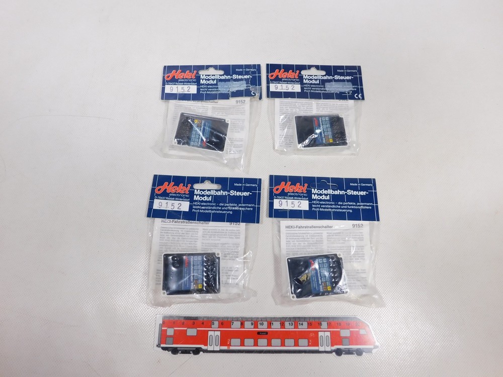 EB59-1# 4X Heki Electronic H0 Etc 9152 Track Switch Control Element Top + Box