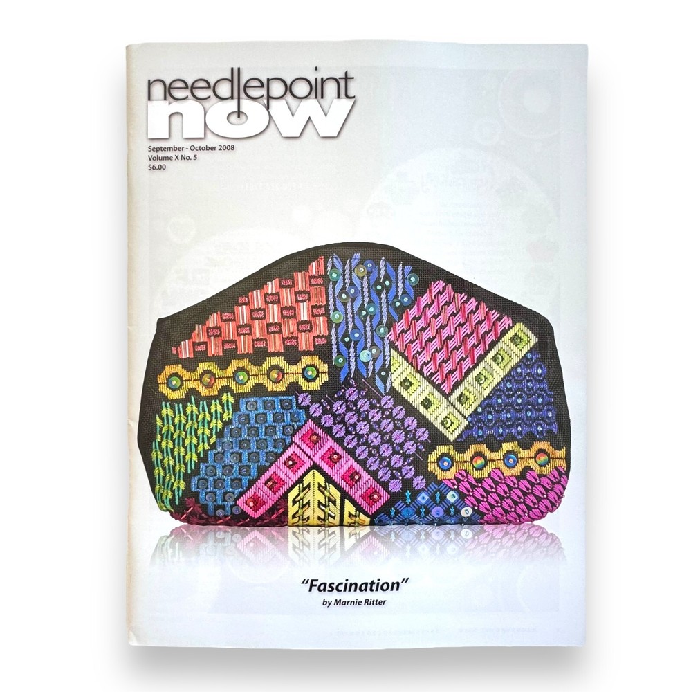 Lot/6 NEEDLEPOINT NOW Magazines Needlepoint Stitchery Techniques 2008/9 Ed.