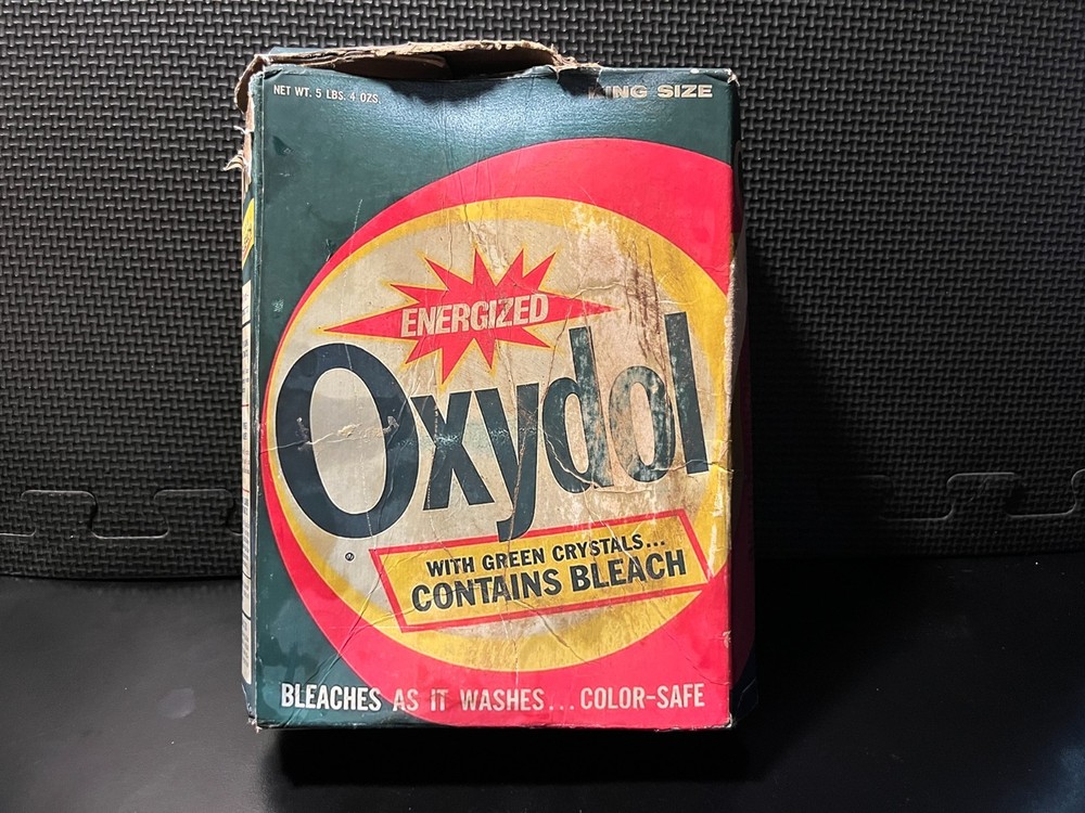 Oxydol detergent - Empty custom design display box (heavily aged)